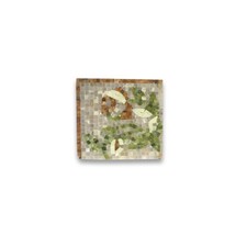B0063CP Marble Mosaic Border Decorative Tile Foglia Onyx 7.9x7.9 Polished