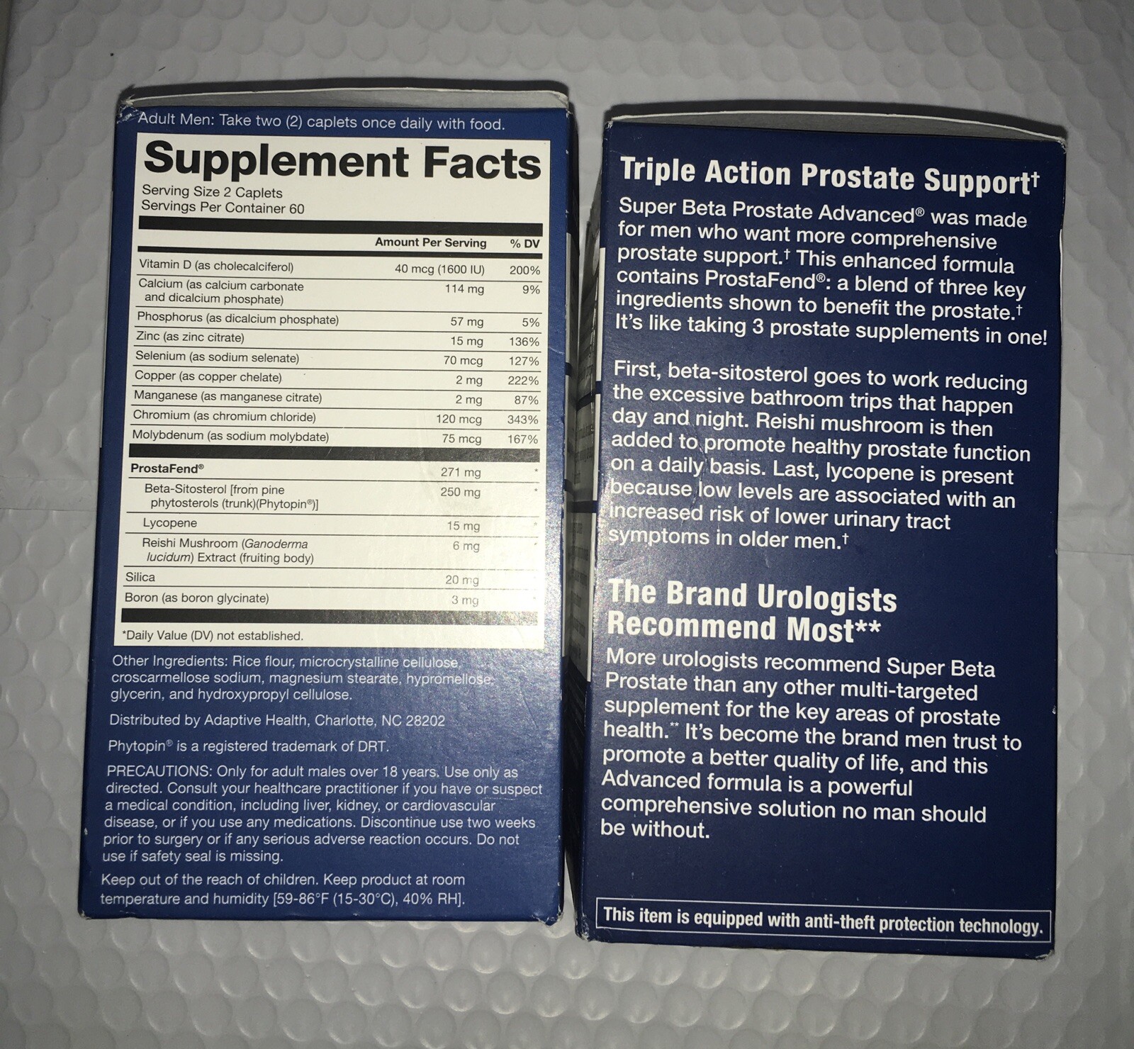(2 )~Pack Super Beta Prostate Advanced Supplement 2x120 Cap (240) Exp 06/2026