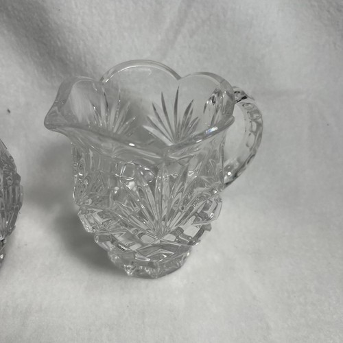 Noritake " Hampton Hall " 24% Lead Crystal Sugar & Creamer Set. Vintage - Picture 8 of 10