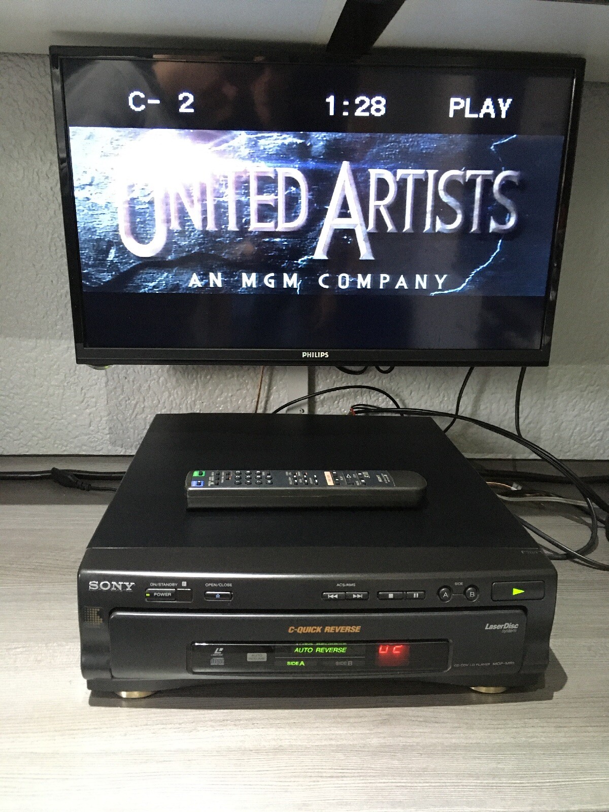 Tip Top Sony MDPMR1 NTSC Laserdisc Player Wendemechanik,analog