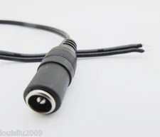 10pcs DC Power Cable 5.5x2.1mm 5521 DC Tip Female Straight CCTV Cord Cable 27cm