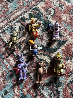 FNAF: Fun Time Freddy Lego, BB, Bonnie, Nightmare Chick, Freddy And Spring Trap.