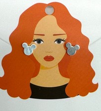 Buy 2 Get 1 FREE Tiny Brushed Silver Mouse Ears Stud Earrings E109