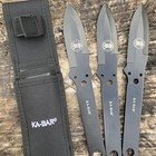 KA-BAR 1121 Throwing Knife Set 3 Piece Black 9.375" Skull Logo w/ Sheath NEW — photo 5