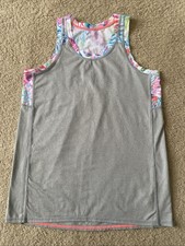 Athleta Girl Tank Top Size L/12 Gray Sleeveless