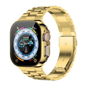 Bande d'observation 49mm Acier inoxydable avec protecteur en verre trempé - Compatible