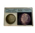 1879-O Morgan Silver Dollar Toned INS Vintage Holder Beautiful Eye Appeal Coin