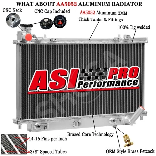 Aluminum 2 Row Radiator For 2011 Chevy Caprice 2008-2009 Pontiac G8 GT GXP