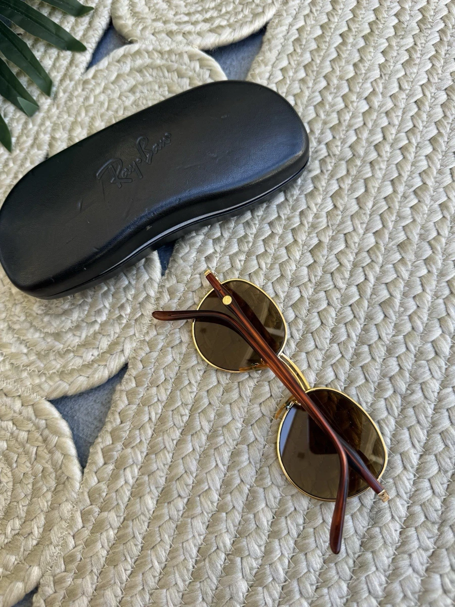 Ray-Ban Gold Round Vintage Sunglasses for sale | eBay