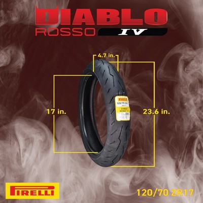 Pirelli Diablo Rosso IV Street Sport 120/70ZR17 180/55ZR17