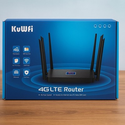 KuWFI 4G LTE Router Fast Speed Data SIM - DE Händler