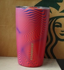 Starbucks Tumbler Thermobecher Edelstahlbecher Fuschia rosa-orange MiiR 12oz NEU