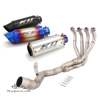 Slip for Kawasaki Z900 A2 2018-2025 Exhaust System Muffler Tips Header Link Pipe
