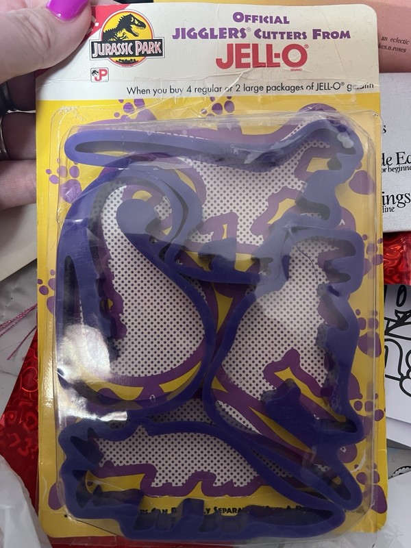Vintage Jell-o Jurassic Park Official Jiggler Cutters