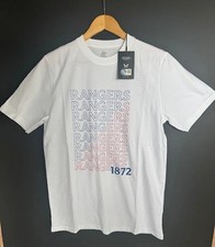 Image of Rangers Men's White T-Shirt Castore Football Contemporary Top 1872 Size Small