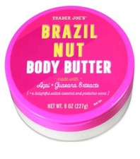 Trader Joe s Brazil Nut Body Butter 8 oz Acai Guarana Moisturizing Cream NEW