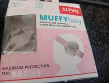 Alpine Hearing Protection MuffyBaby Gray/Pink Protective Headphones NIB M88