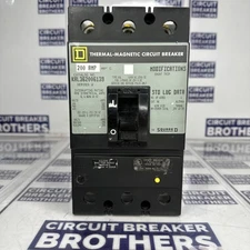 Square D KAL362006139 200 Amp 600V 3 Pole Circuit Breaker W/Shunt Trip-Warranty