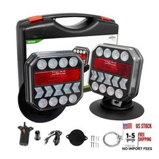 USB-C Wireless Trailer Lights, Adjustable Magnetic Tow Light with