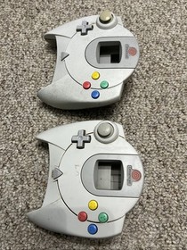 Sega Dreamcast Lot Of 2 Controllers Outer Shell Only For Parts Or Replace