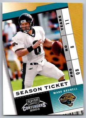 2003 Playoff Contenders Mark Brunell Jacksonville Jaguars #95