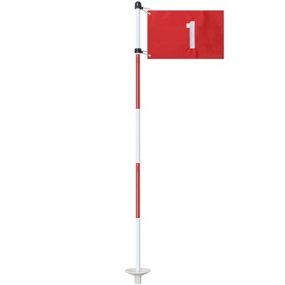 Golf Flagstick for Yard, Flag Putting 6 FT, Red Flag#1, 1 Pack 