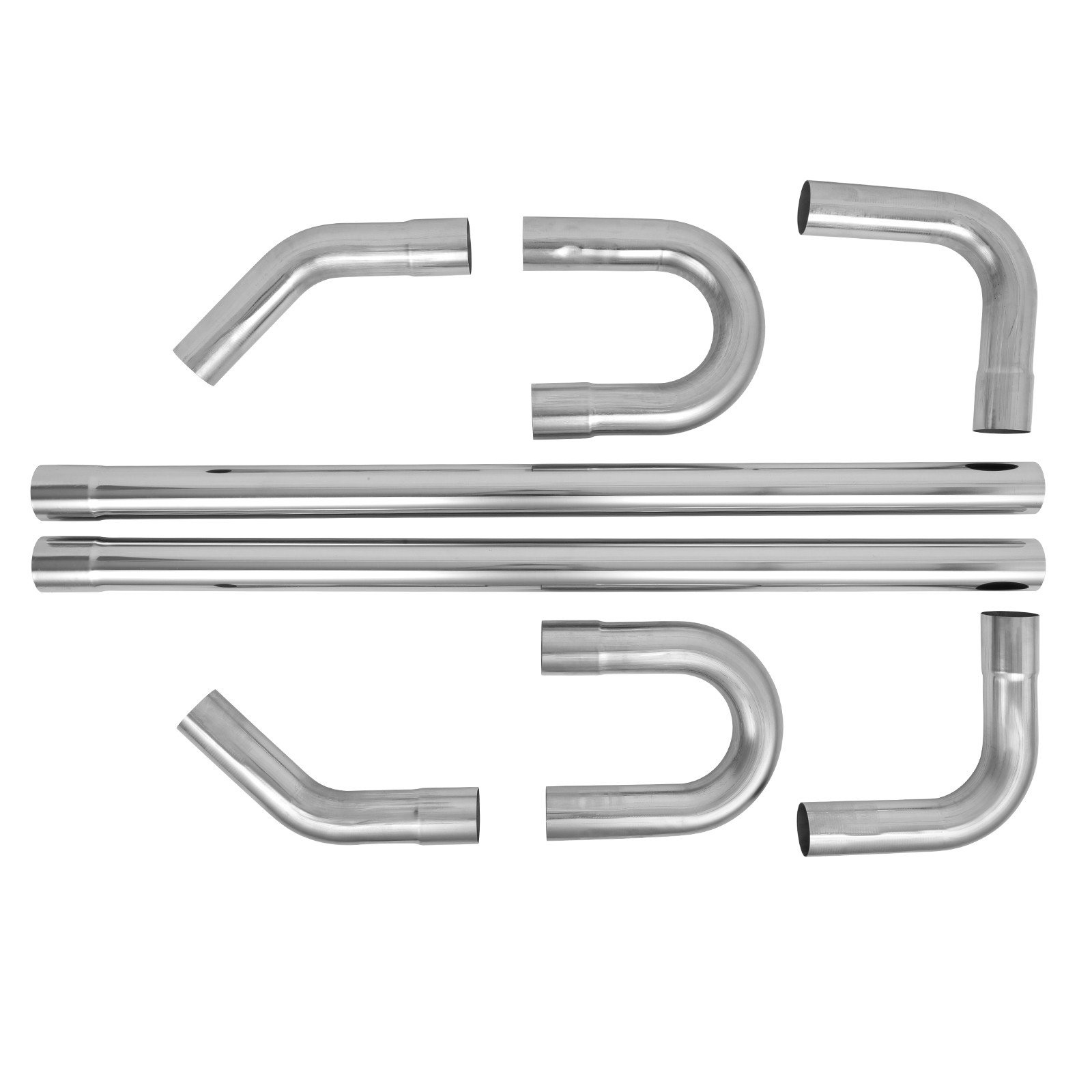 2.5” Exhaust Tubing Mandrel Bend Pipe U-Bend Tubing For Ford Mustang 3.8L 99-04