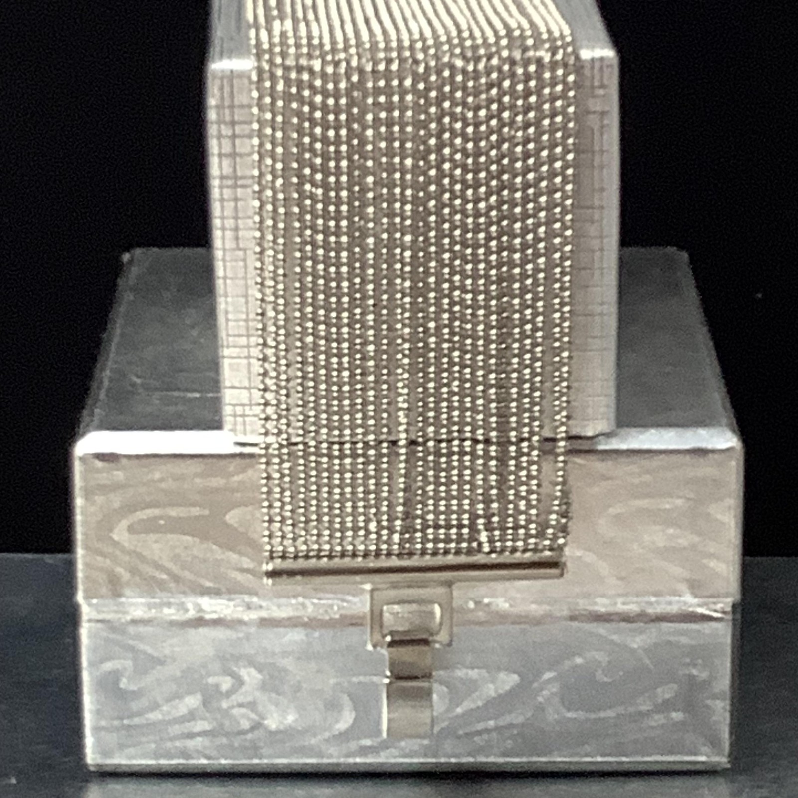 Simulated Liquid Silver Multi Strand Ball Bead Ch… - image 6