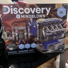 Discovery Mindblown Model Engine Kit STEM 104 Pieces New Open Box