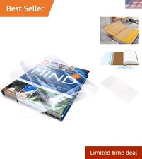 25 Pack Clear Book Covers – Adjustable Protection Sleeves for Valuable Books