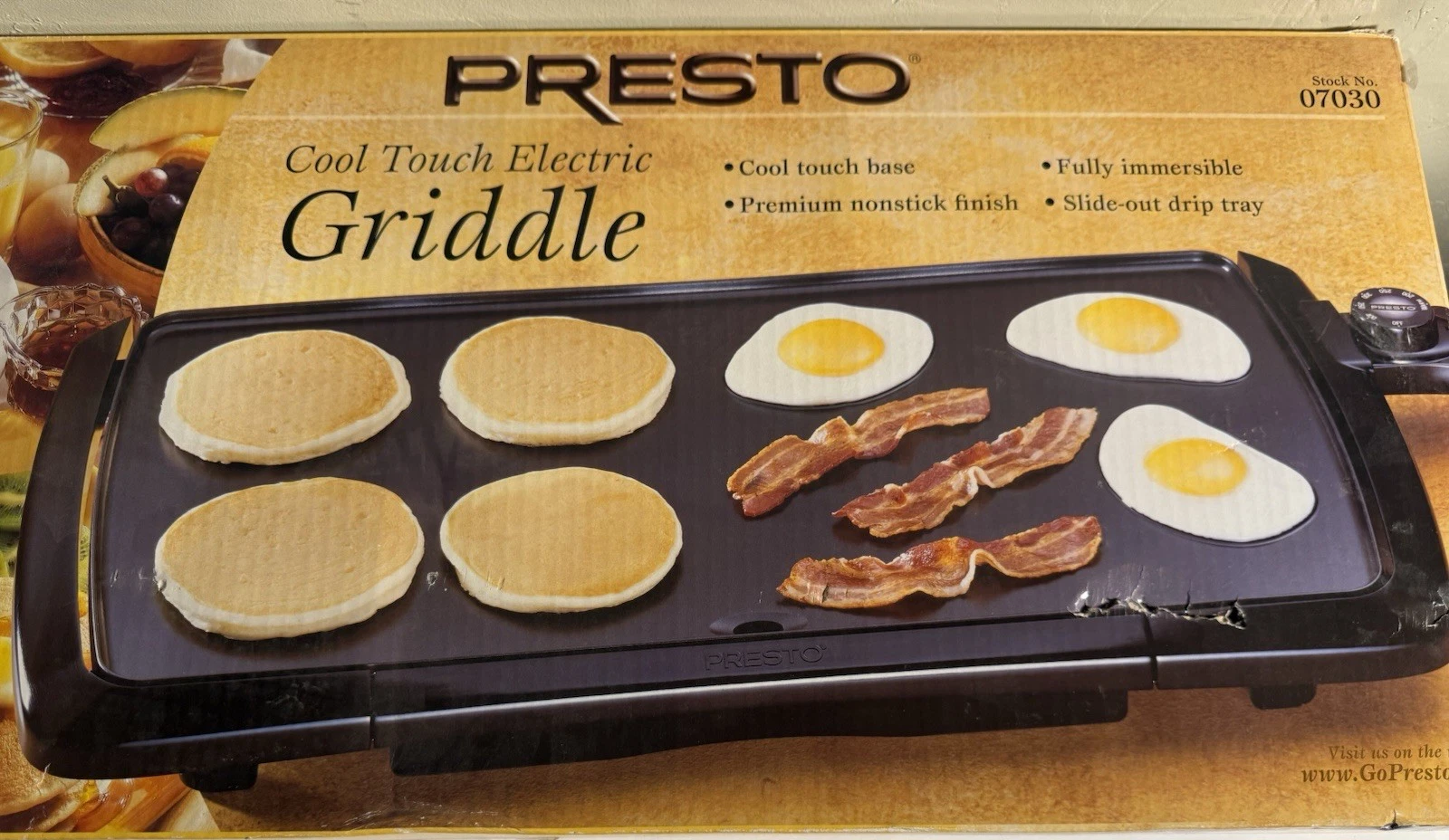 Presto 07030 1500-Watt Electric Griddle