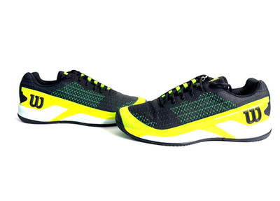 Wilson Rush Pro Extra Duty Tennis Shoes Black Yellow Green Men Size 14 WRS332380