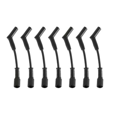 Holley Plug Wire Set 561-100; EFI LS 8mm Black 45 deg for 10-15 Chevy Camaro LS