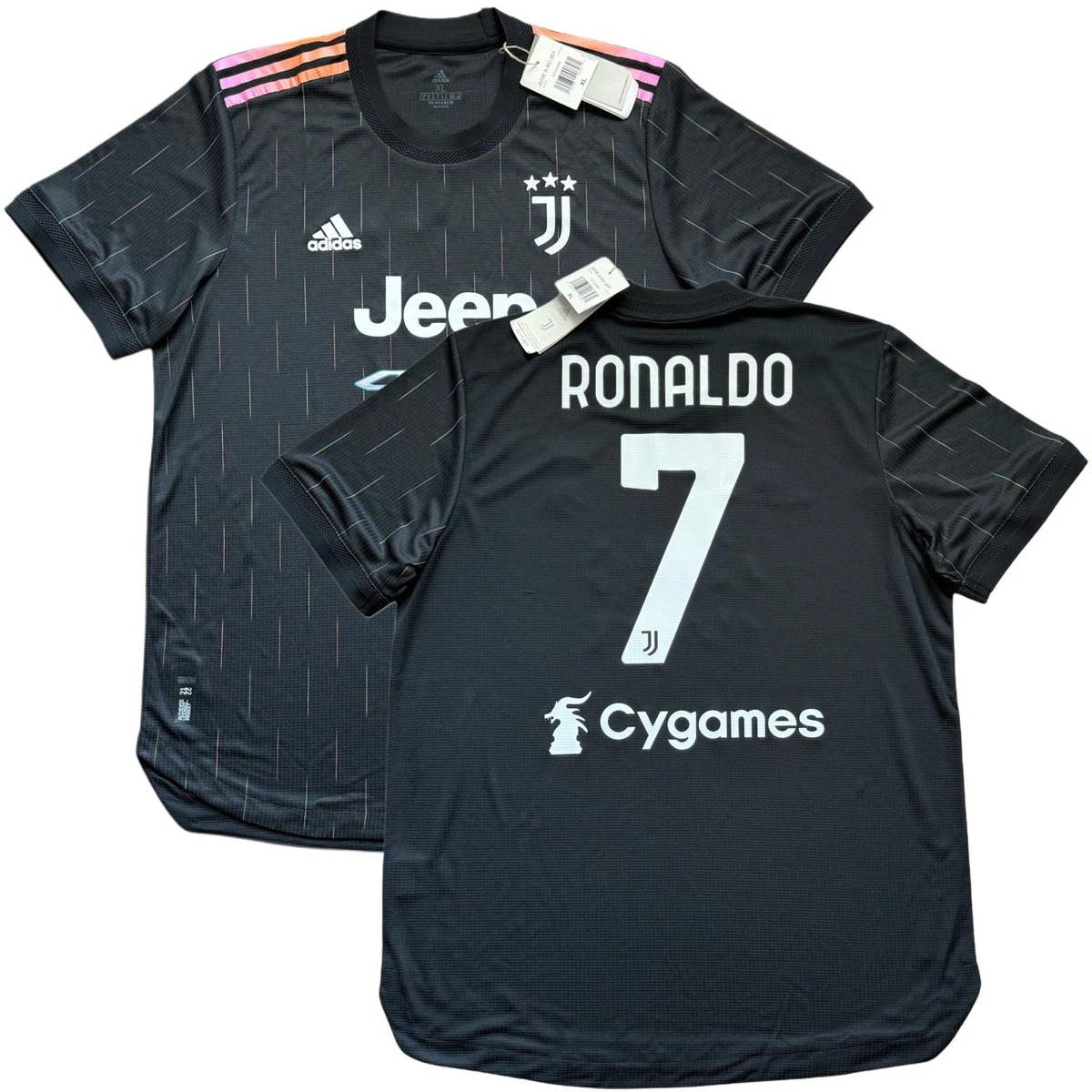 Cristiano Ronaldo Juventus Black International Club Soccer Fan