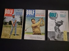 Golf Digest Lot (3): Arnold Palmer 1961, Bobby Jones 1959, Ryder Cup 1962