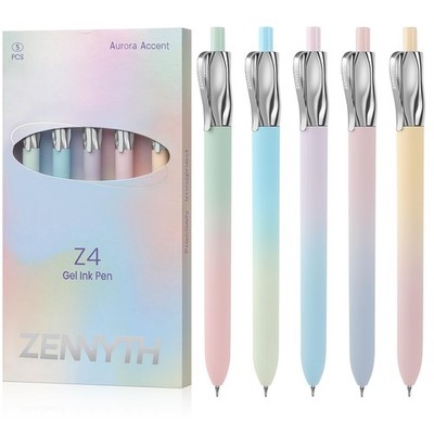 Solati Premium Gel Pens, 5-Pack 1 Count (Pack of 5), Z4 5PCS Aurora
