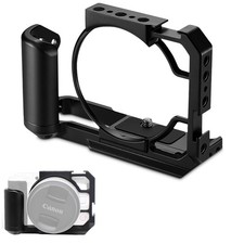 Camera Cage for Canon R50V with Handle Grip, Protection Frame Rig with Arca Base