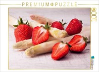 Calvendo Puzzle Strawberries With Asparagus | 1000 Pieces, Finished Size 25.2 ×