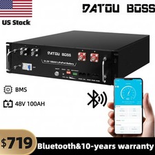 1/2/4PCS 48V100AH Server Rack LiFePO4 Lithium Battery Bluetooth 3U For Home