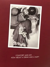 Trimmerry 12 Funny Vintage Santa Needs A Drink And A Nap Holiday Christmas Cards