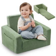 Jouha Toddle Kids Chair,2-in-1 Soft Toddler Couches That Fold Out,Toddler Ch...