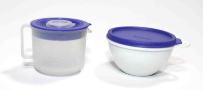 Mini Tupperware Mix N Stor Plus Pitcher Keychain Measuring Cup Lid Missing Chain