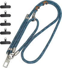 Cell Phone Lanyard 2 Pcs-1 Pcs Adjustable Neck Strap,1 Pcs Wrist Strap, 5 Pcs Pa