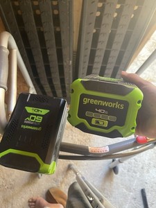 Greenworks 60V 4Ah Lithium-Ion (Li-Ion) Power Tool Battery Pack, Green