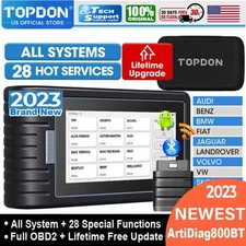TOPDON AD800BT Car Diagnostic Tool OBD2 Scanner ALL System Free Update For Life