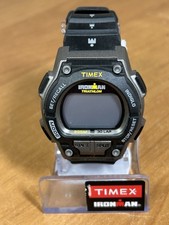 NEW Timex T5K195 Men Ironman 30-Lap Resin Watch Alarm Shock Indiglo NEED BATTERY