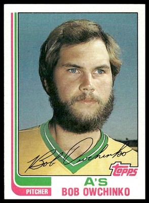 1982 Topps #243 Bob Owchinko Oakland Athletics