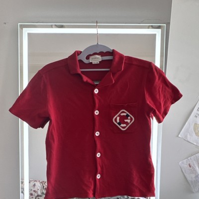 open lace back dress 2000s Gucci Red Checkered Canadian Shirt – Dolce Vita Hub main image 0