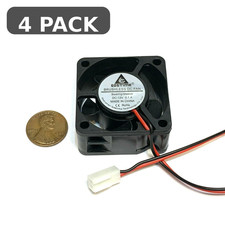 4 Pieces 4020 12V Mini Brushless Cooling Fan 40mm 40x40x20mm 2-Pin A39