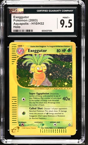 Exeggutor graded CGC 9.5 for sale on eBay